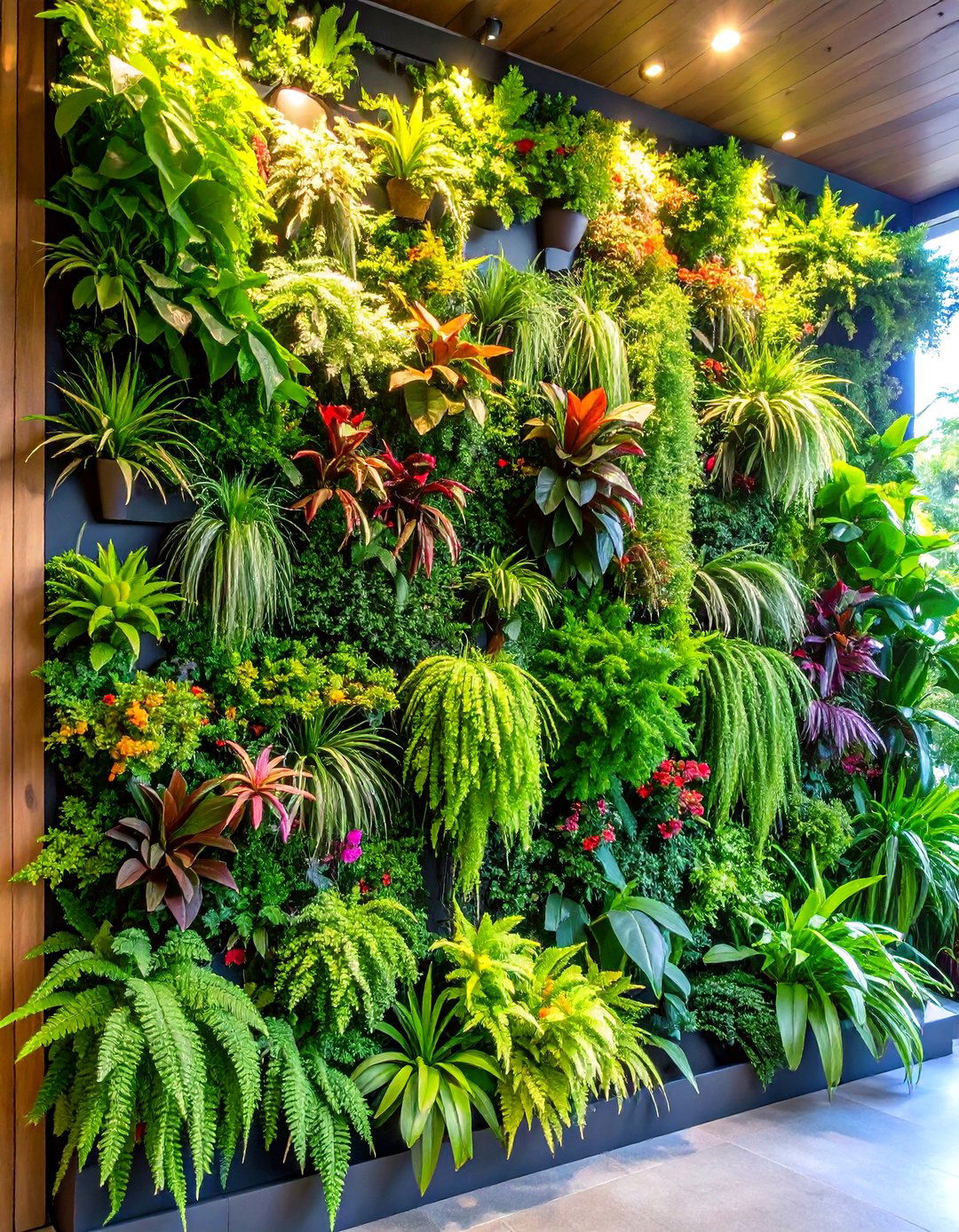 Vertical Garden Living Wall - 24 Florida Backyard Ideas