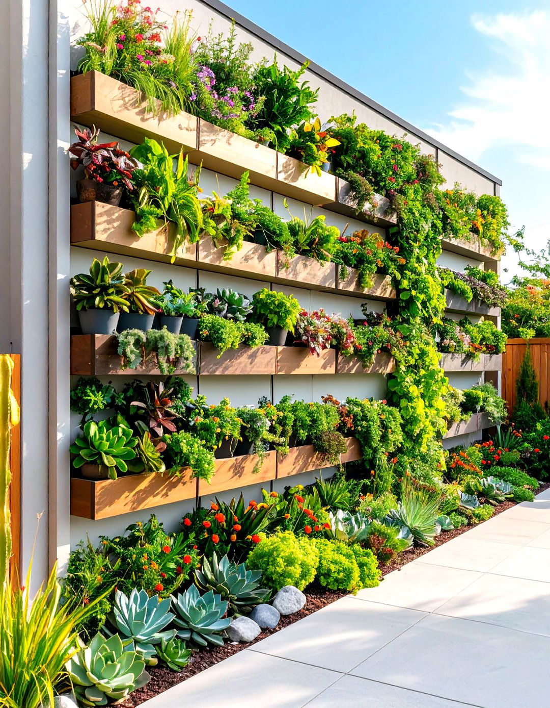 Vertical Garden Living Walls - 24 Front Yard Landscaping Ideas
