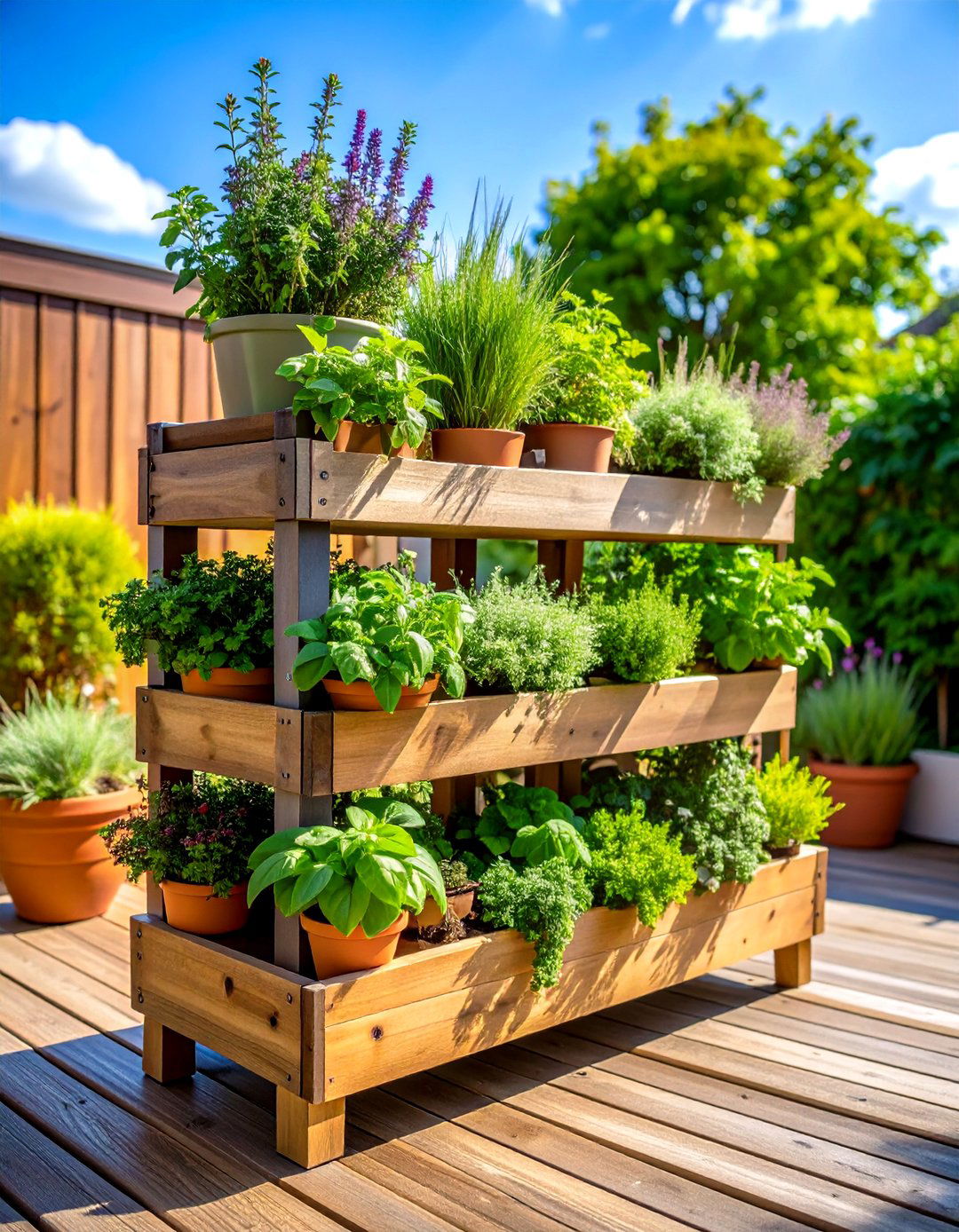 Vertical Herb Tower Gardens - 24 Container Garden Ideas