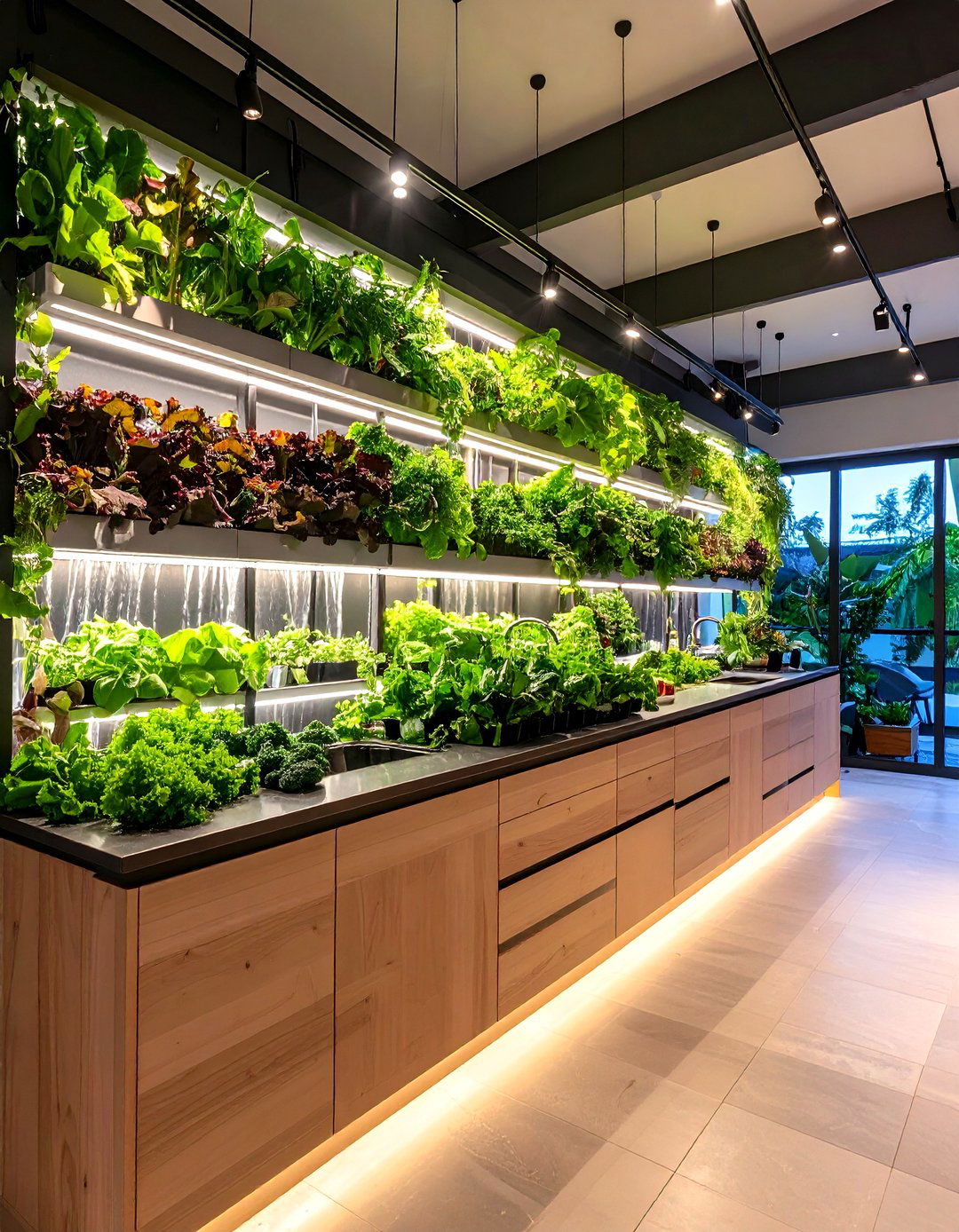 Vertical Hydroponic Food Gardens - 24 2100s Interior Design Ideas