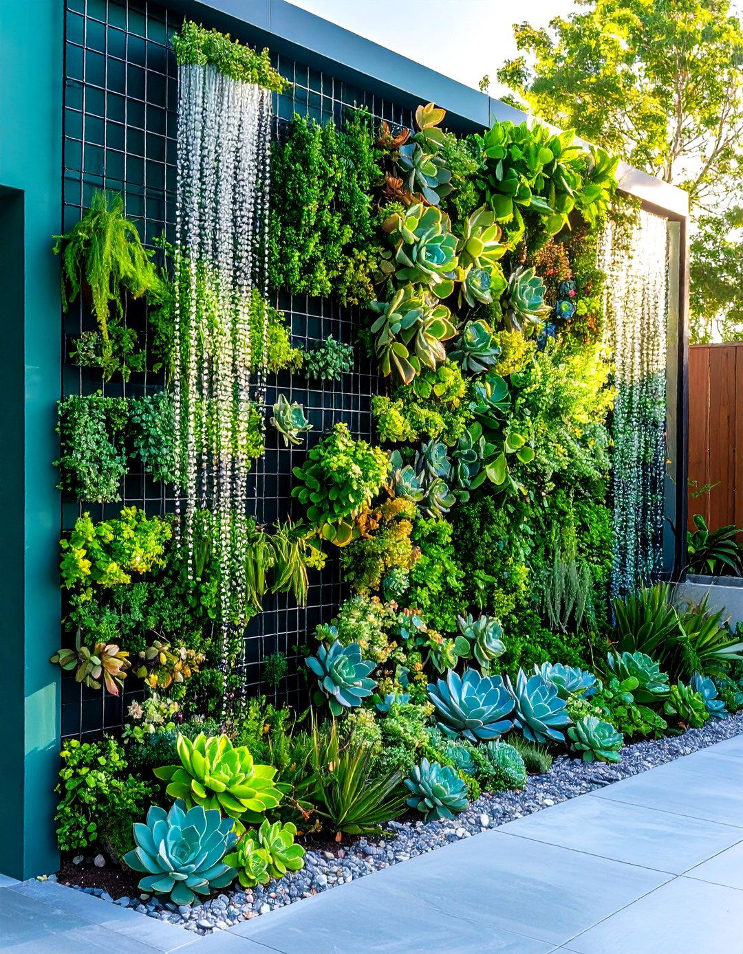 Vertical Living Wall Display - 24 Succulent Garden Ideas