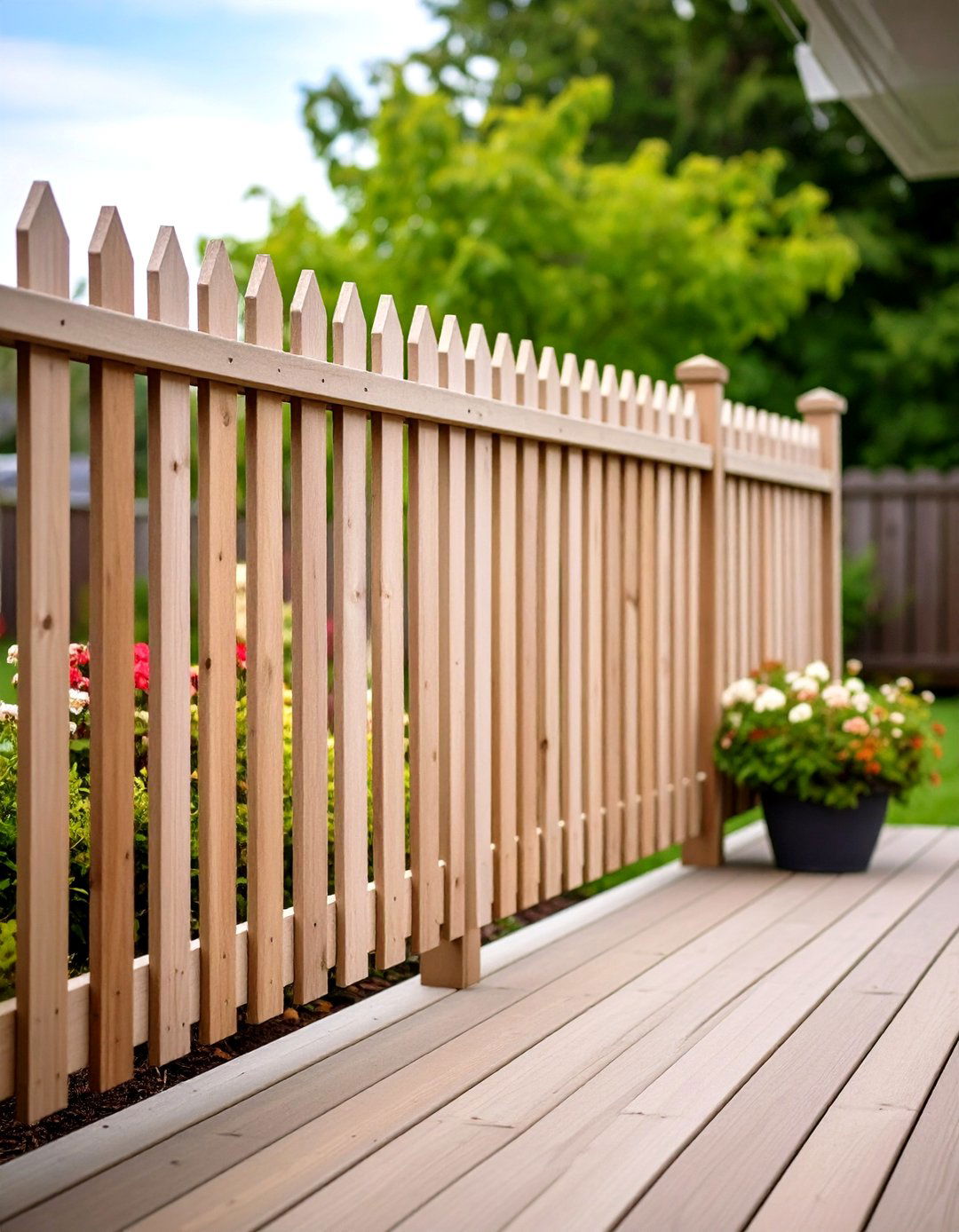 Vertical Picket Traditional Design - 24 Deck Railing Ideas