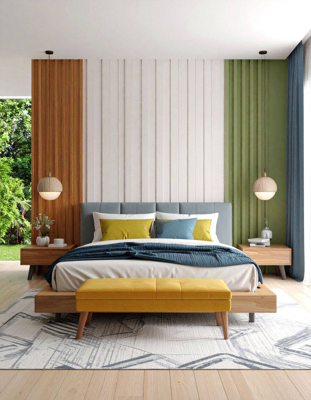 Vertical Shiplap Modern Bedroom - 24 Shiplap Bedroom Ideas