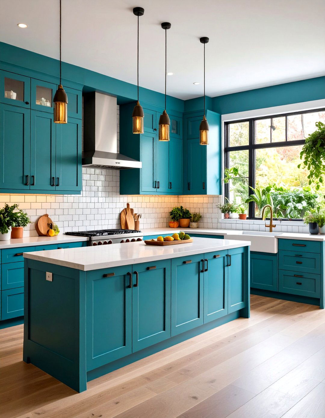 Vertical Subway Tile Installation - 24 Kitchen Splashback Ideas
