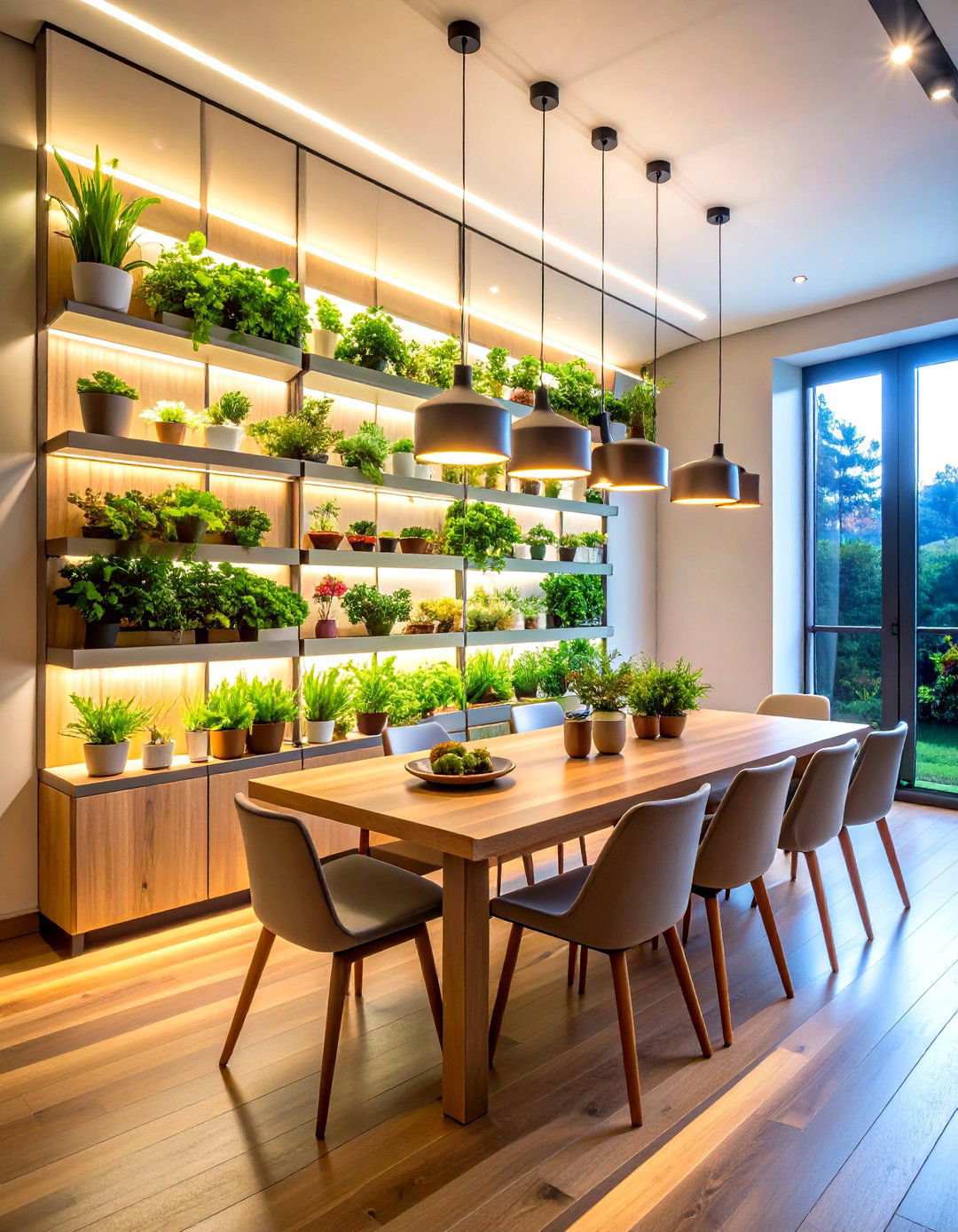 Vertical Wall Mounted Growing System - 24 Indoor Greenhouse Ideas