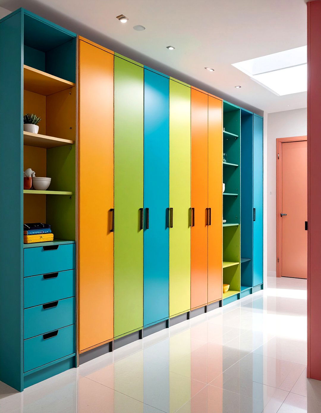 Vertical Wall Storage Solutions - 24 Narrow Hallway Ideas