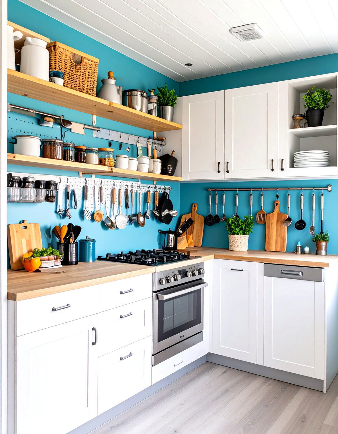 Vertical Wall Storage Systems - 24 Mobile Home Kitchen Ideas