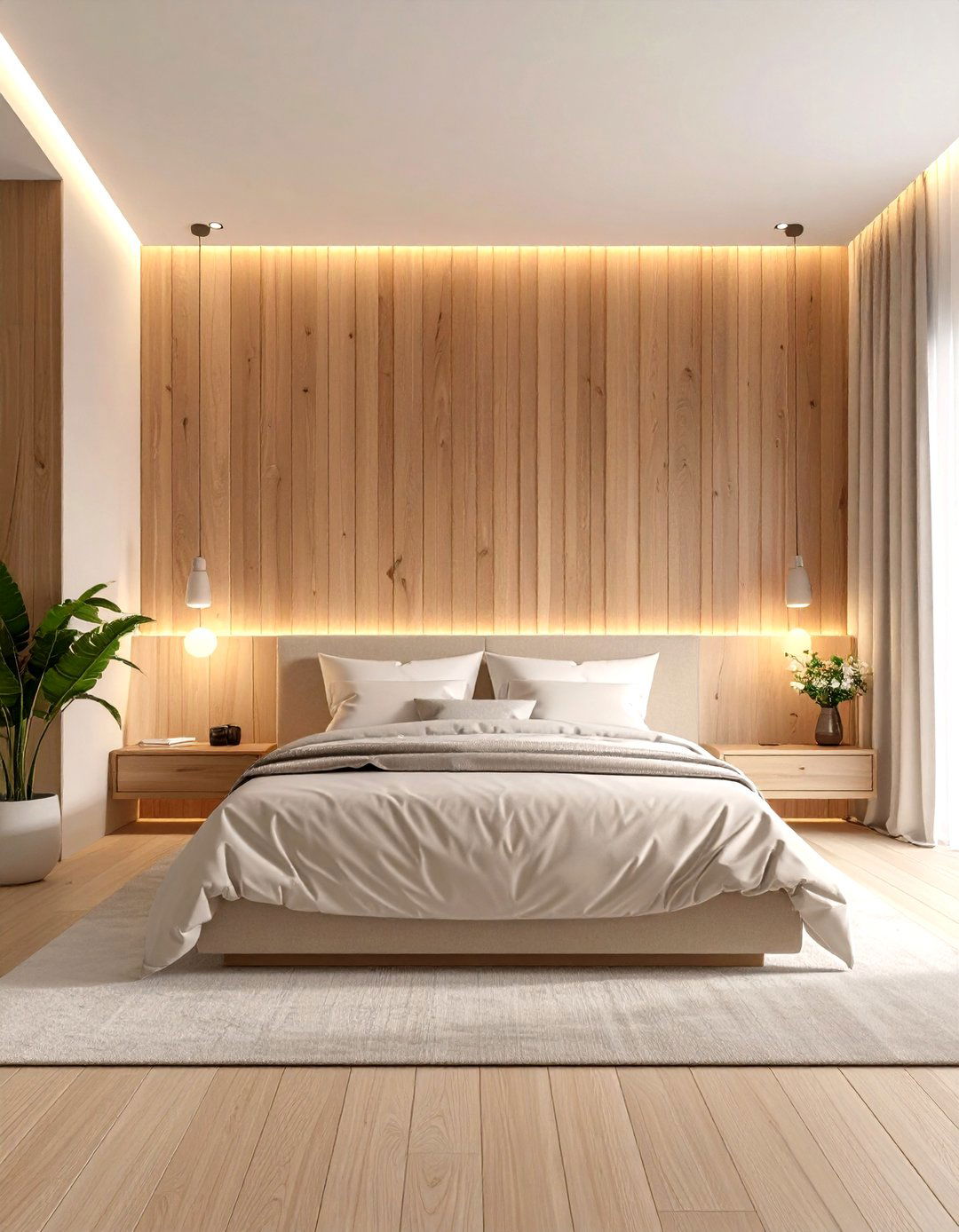Vertical Wood Slat Panel System - 24 Feature Wall Ideas