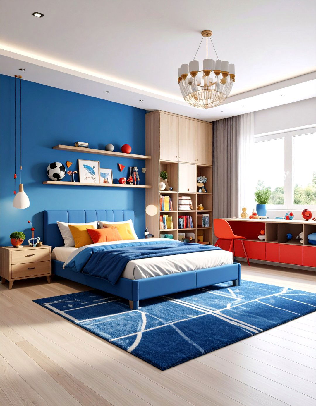 Vibrant Sports Team Color Scheme - 24 Boys Room Paint Ideas
