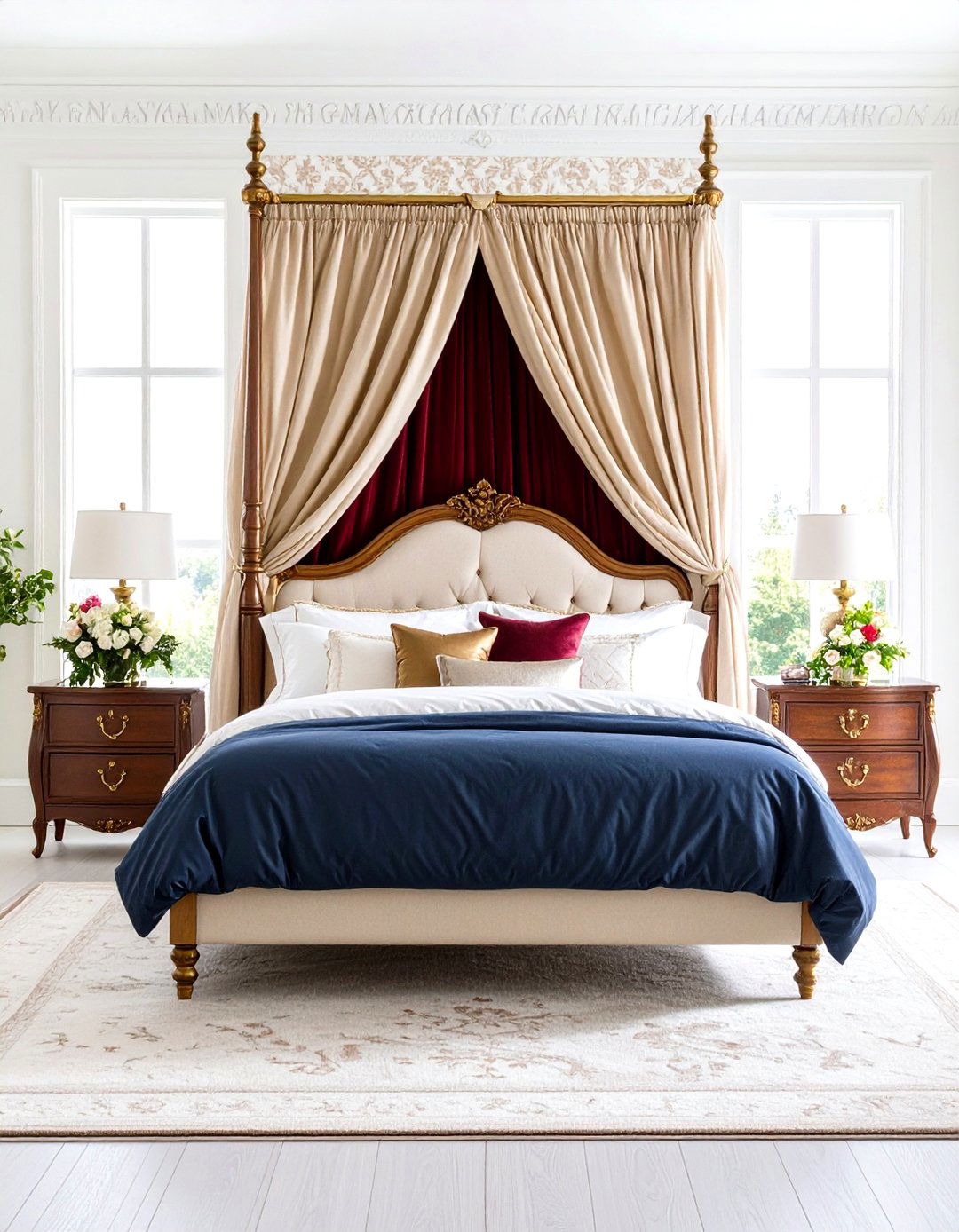 Victorian Canopy Bed Sanctuary - 24 Gothic Bedroom Ideas