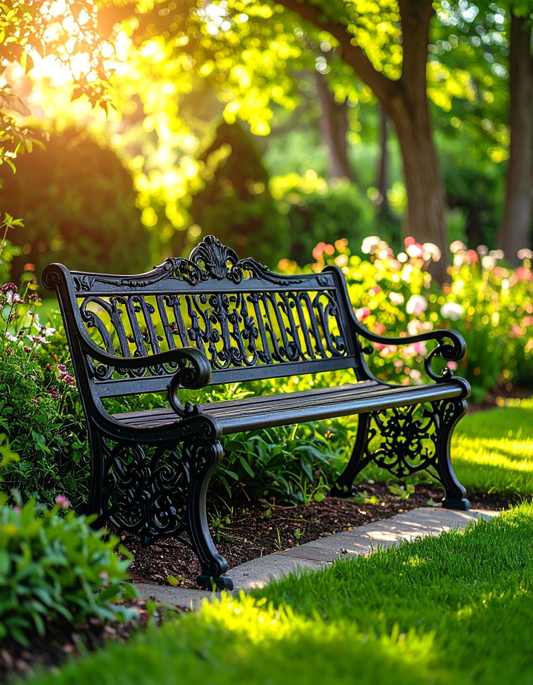 Victorian Cast Iron Bench - 24 Garden Bench Ideas