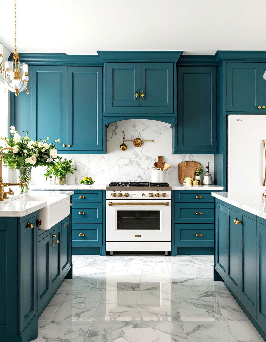 Victorian Classic Charm - 24 Kitchen With White Appliances Ideas