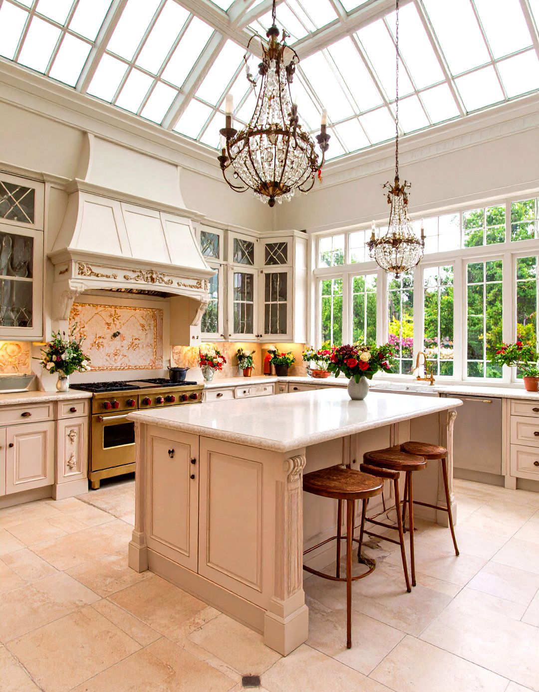 Victorian Conservatory Style Kitchen - 24 Luxury Outdoor Kitchen Ideas