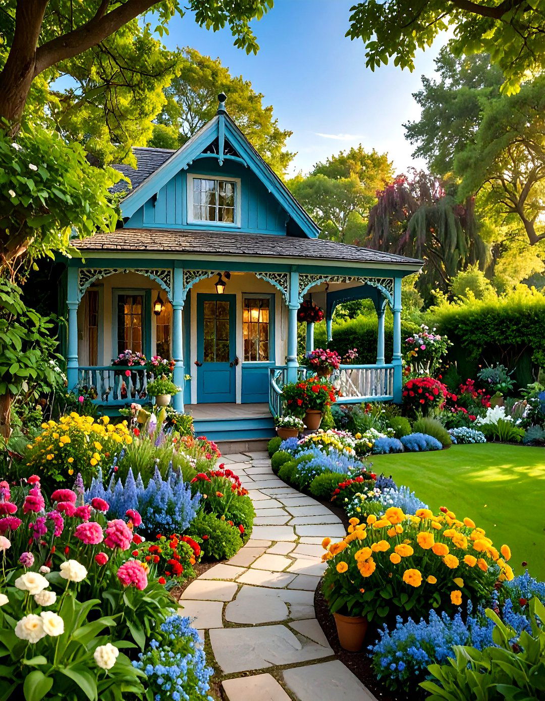Victorian Cottage Garden Catio - 24 Outdoor Catio Ideas