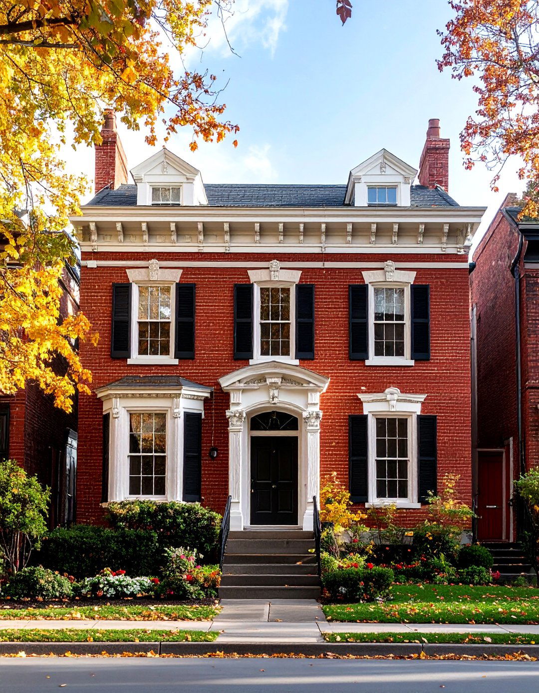 Victorian Era Brick Restoration with Period Stone Details - 24 Brick Houses With Stone Accents