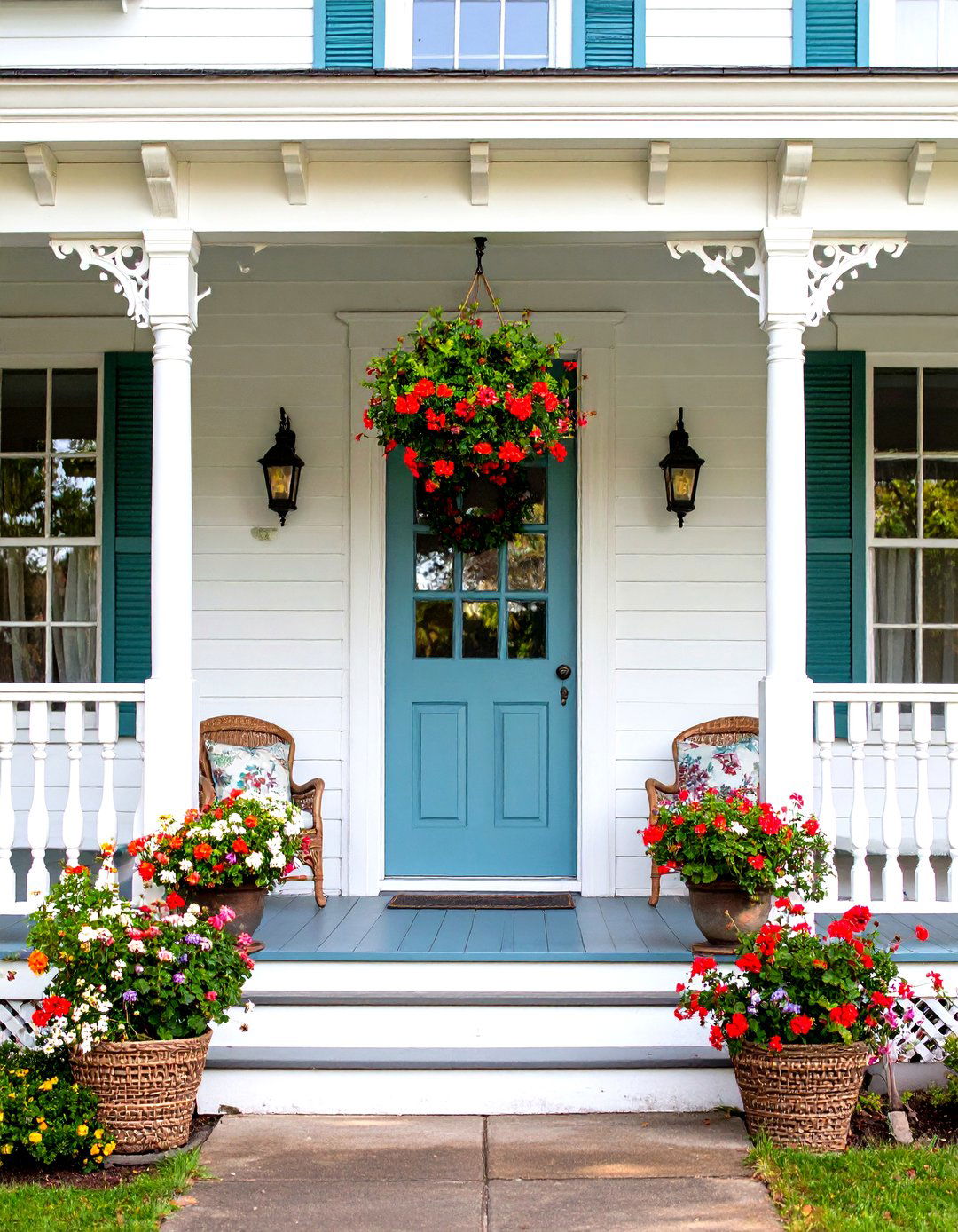 Victorian Farmhouse with Ornate Details - 24 White Farmhouse With Wrap-around Porch Ideas