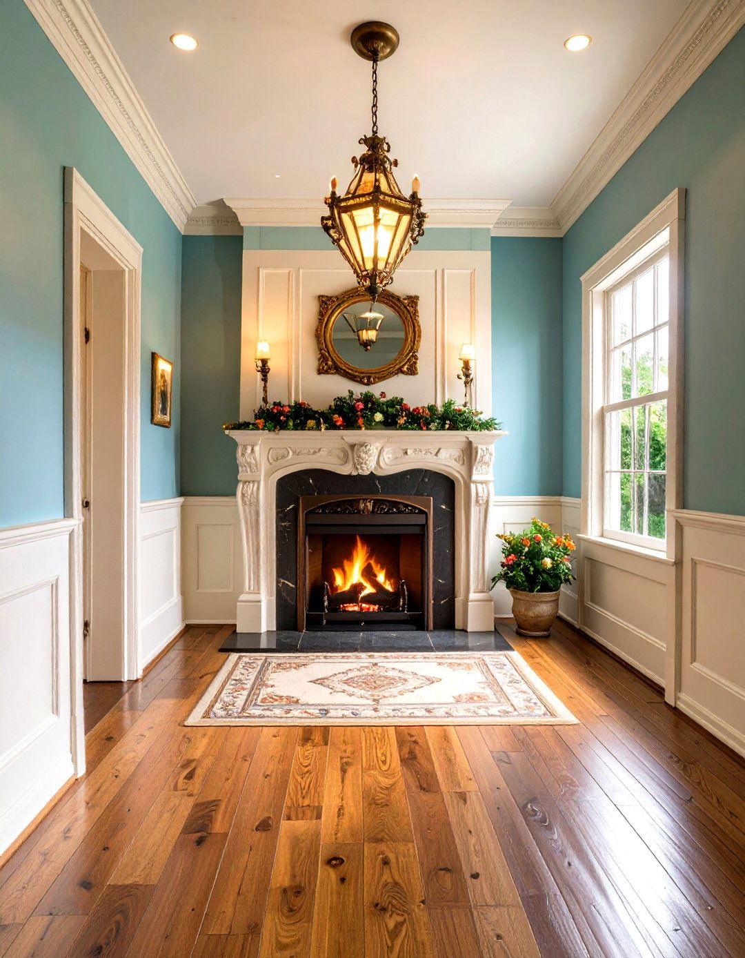 Victorian Fireplace Integration - 24 Victorian Hallway Ideas