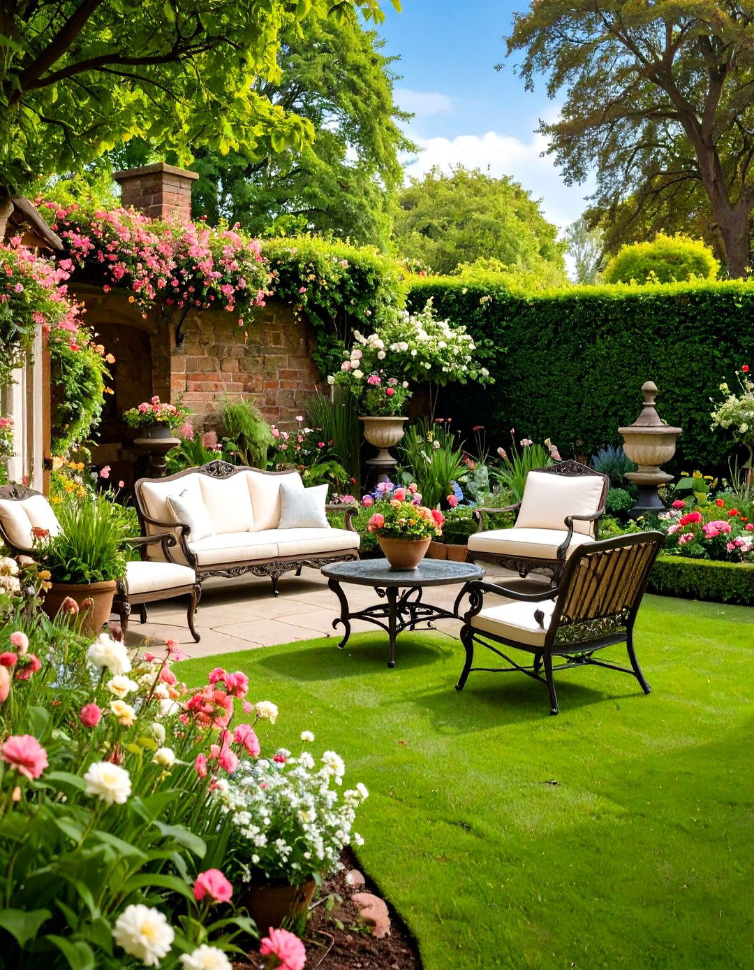 Victorian Formal Elegance - 24 Small Walled Garden Ideas