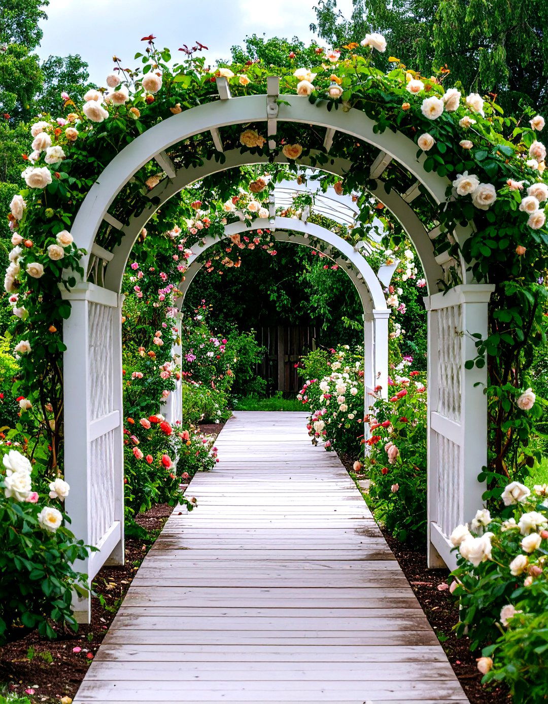 Victorian Garden Arbor Walkway - 24 Covered Walkway Ideas