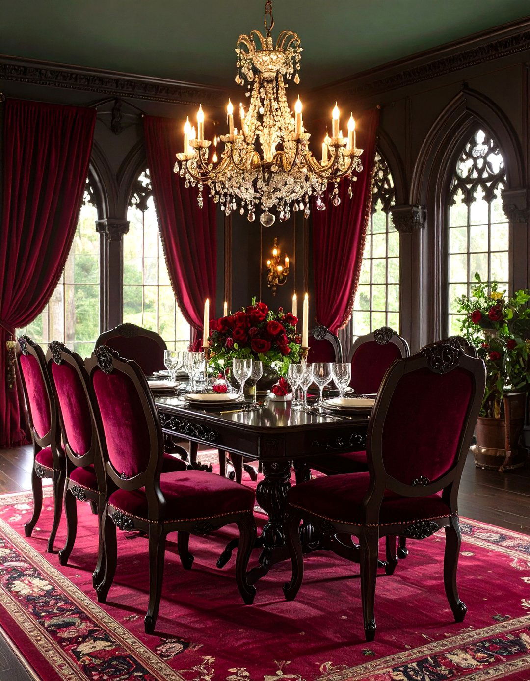 Victorian Gothic Dining Room - 24 Luxury Dining Room Ideas