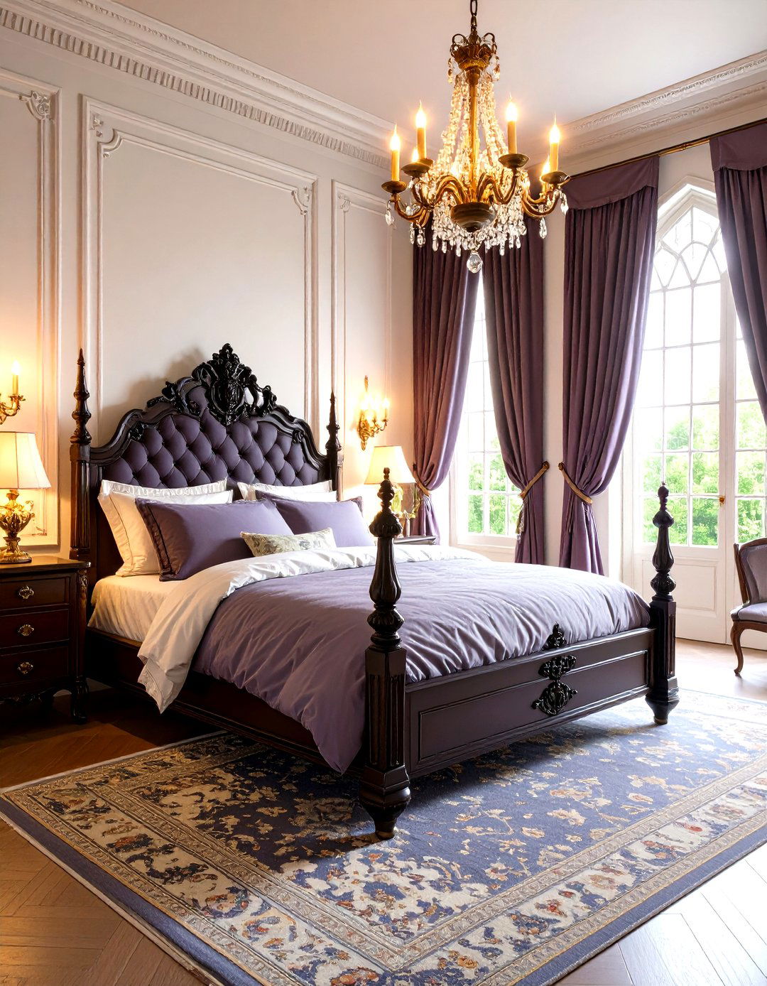 Victorian Gothic Revival - 24 Dark Bedroom Ideas
