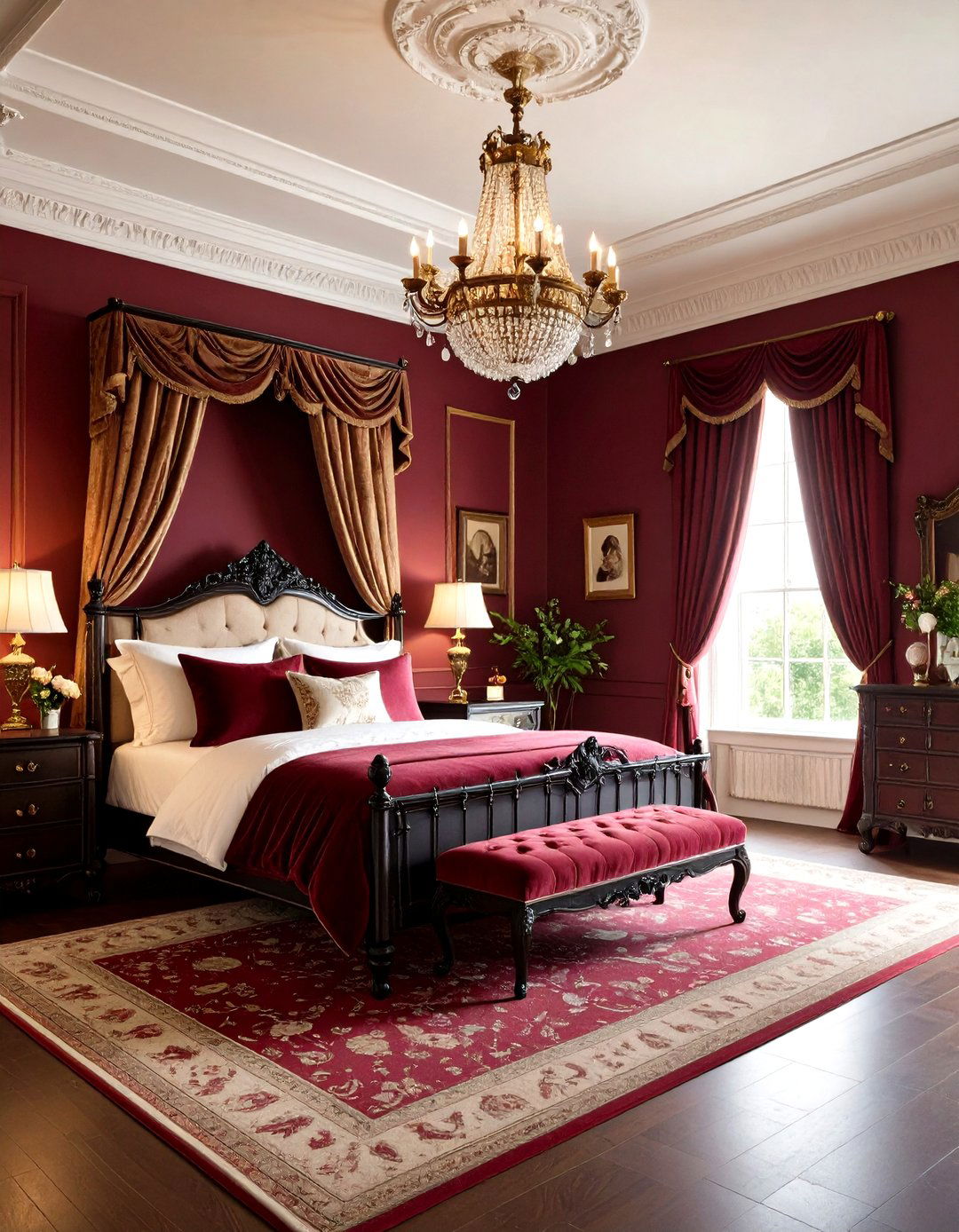Victorian Gothic Romance - 24 Low Sloped Ceiling Bedroom Ideas