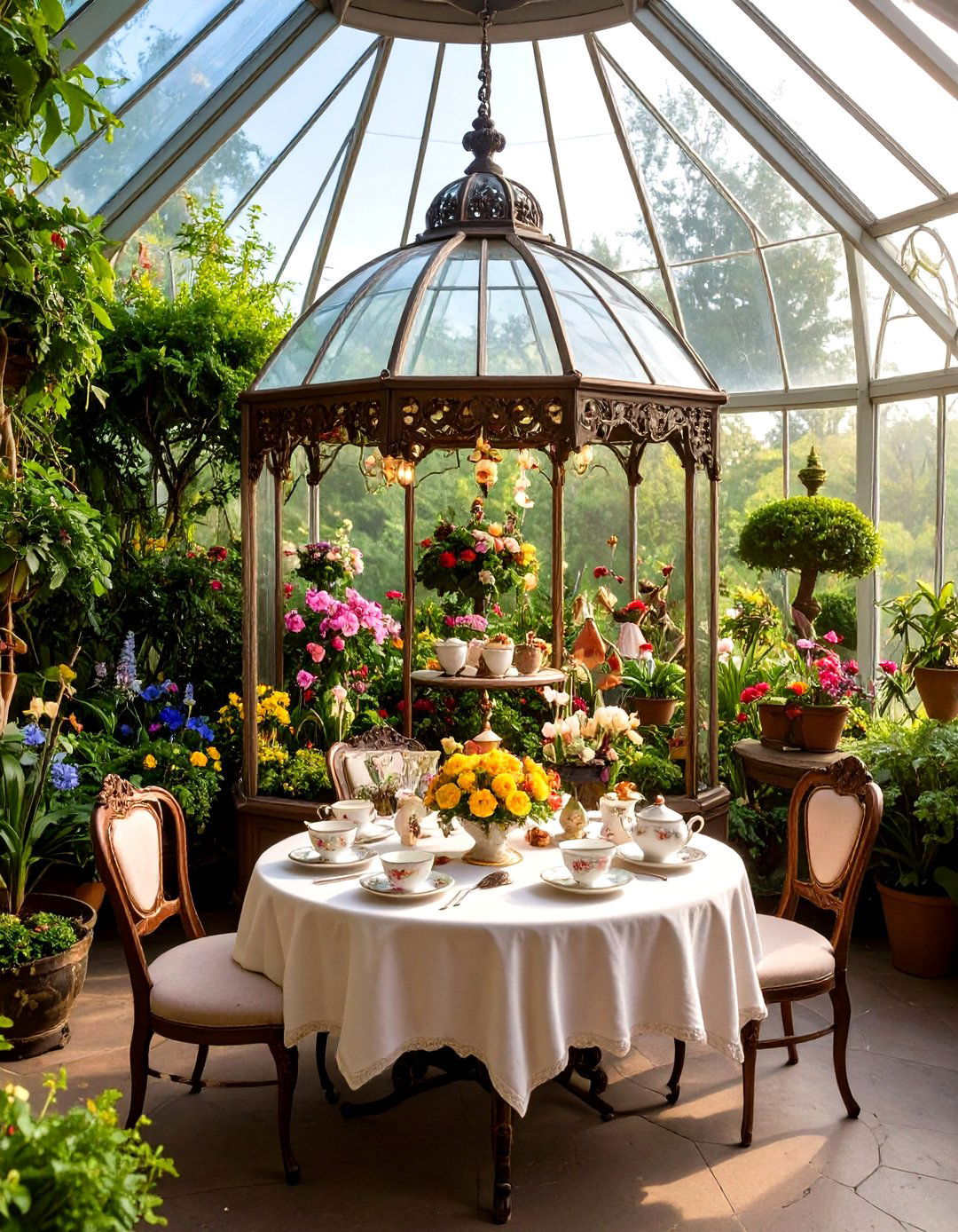 Victorian Greenhouse Conservatory Display - 24 Fairy Garden Ideas