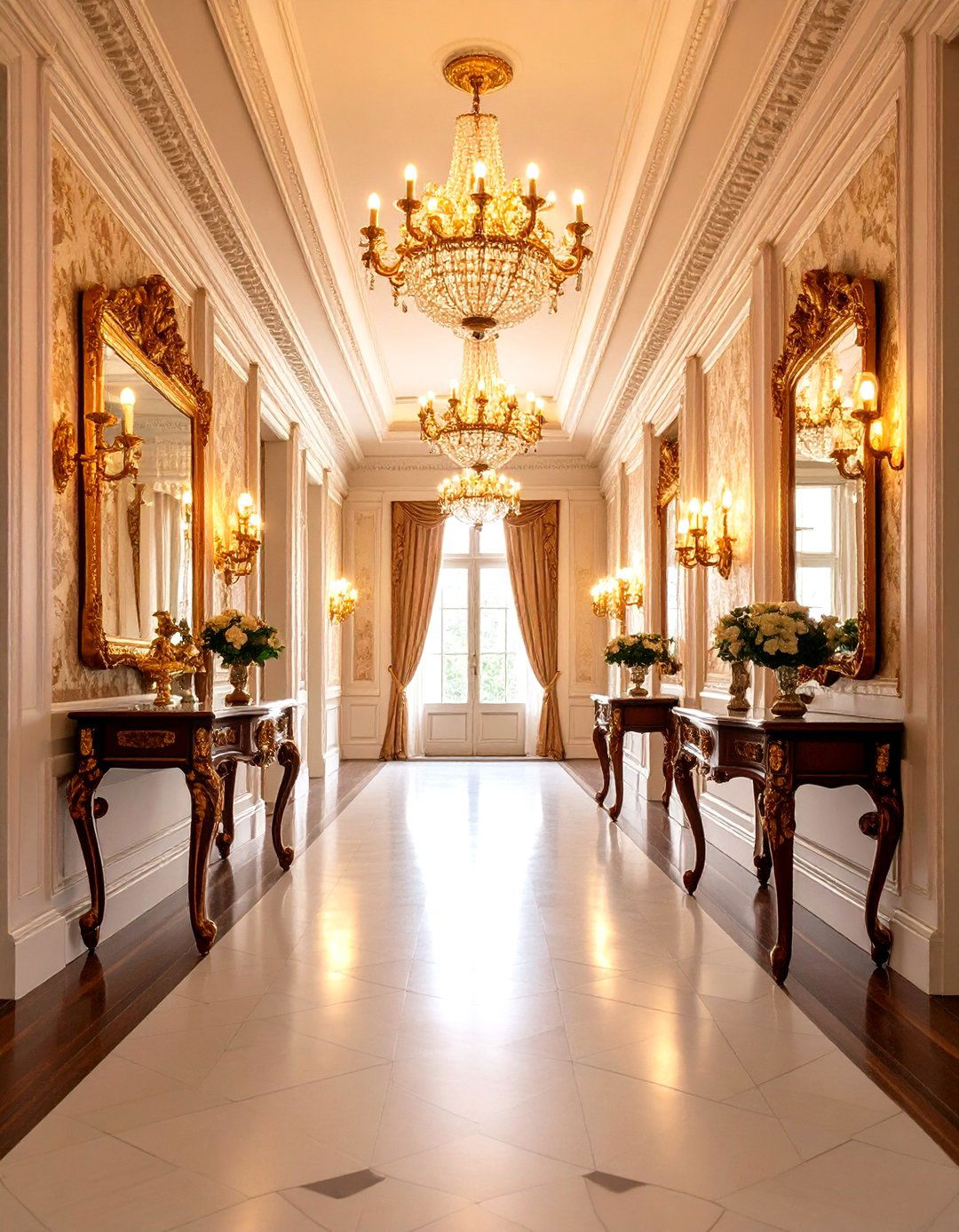 Victorian Hallway with Ornate Details and Rich Colors - 24 Hallway Ideas