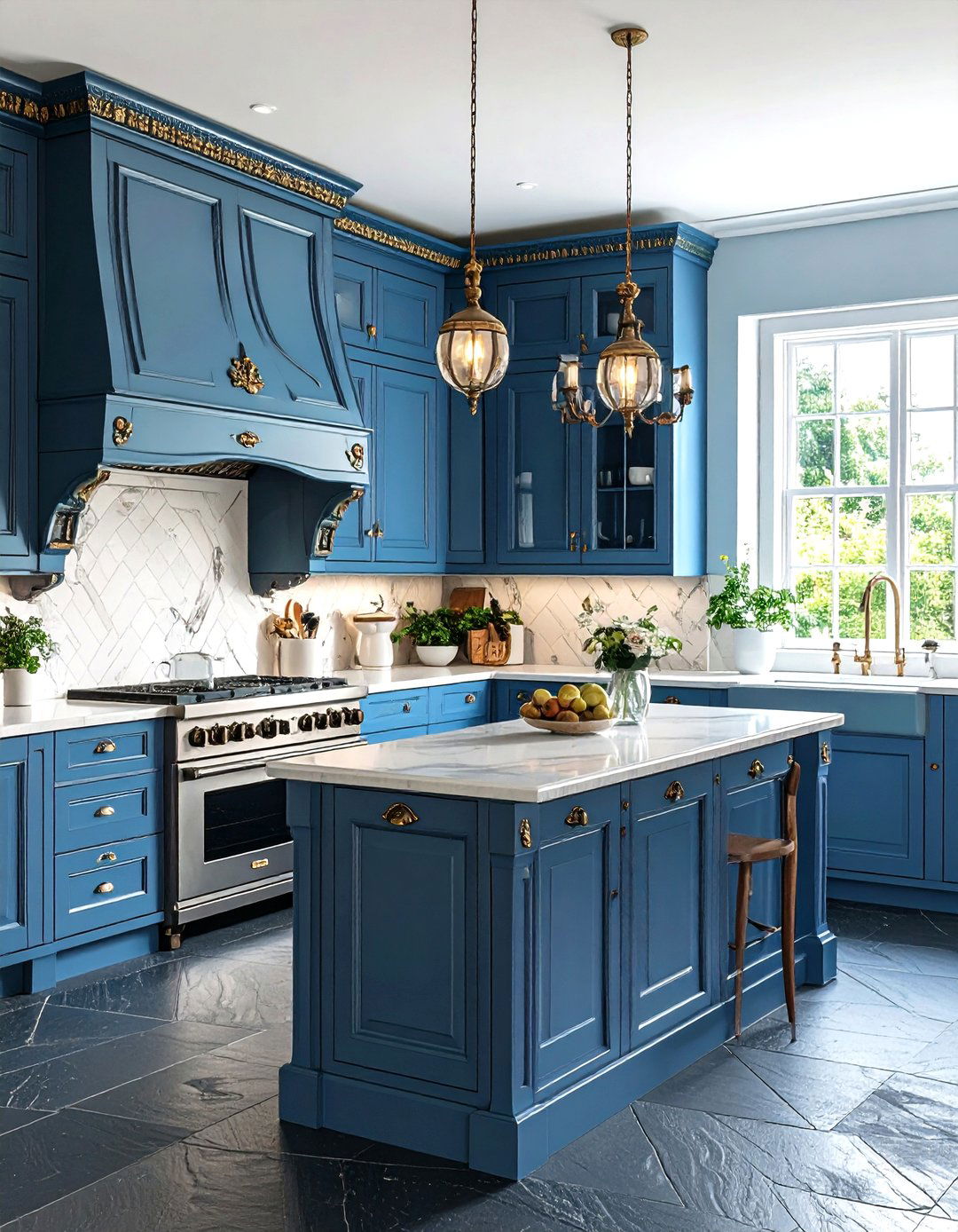 Victorian Kitchen Slate Floor Revival - 24 Kitchens With Slate Floors
