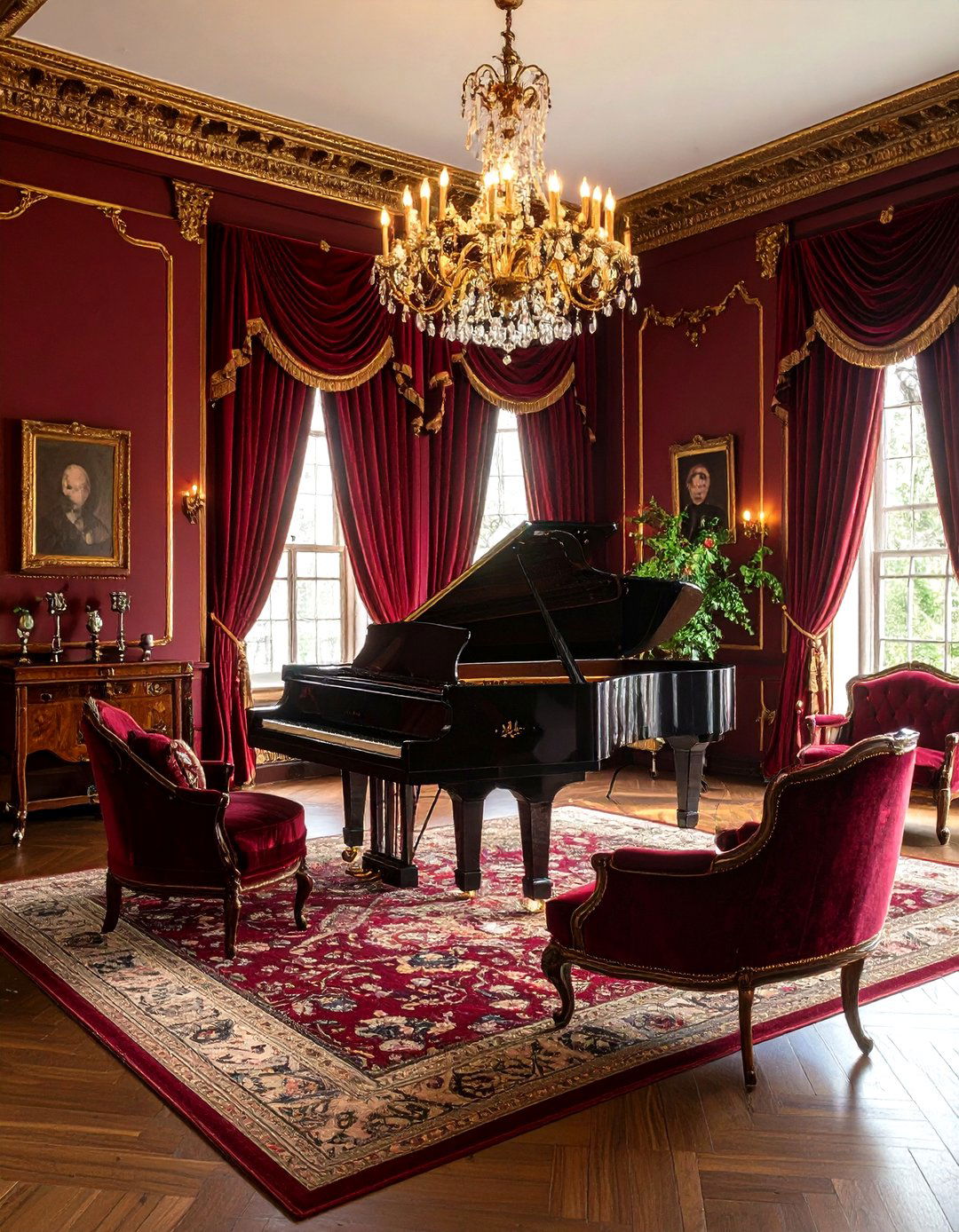 Victorian Music Room - 24 Victorian Living Room Ideas