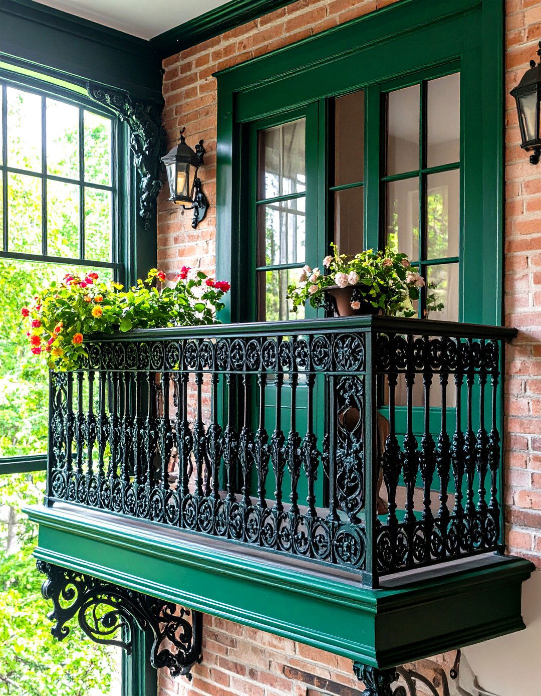Victorian Ornate Cast Iron Balcony - 24 Dormer Balcony Ideas
