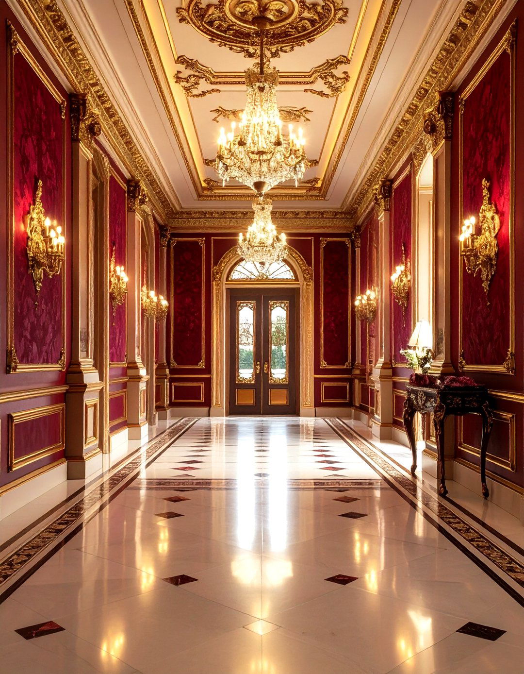 Victorian Ornate Elegance - 24 Hallway Wallpaper Ideas