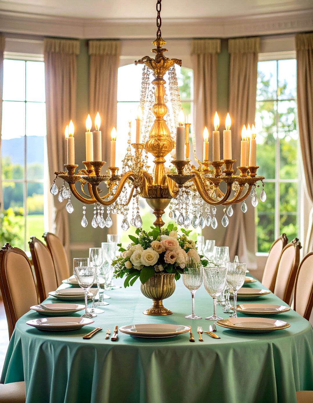 Victorian Ornate Elegance - 24 Dining Room Lighting Ideas