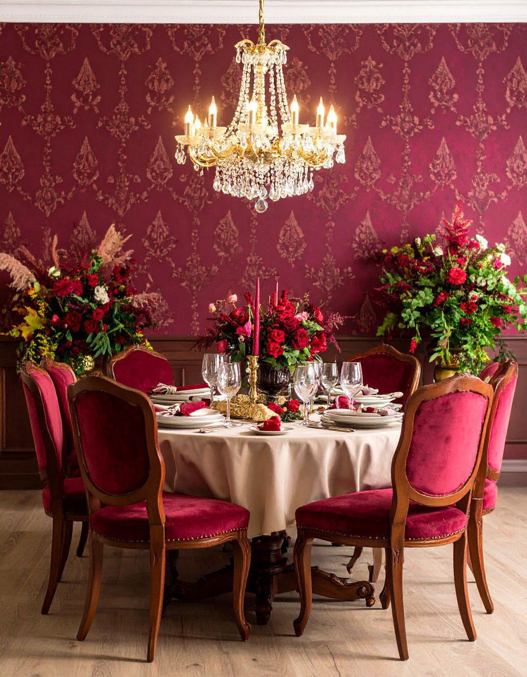Victorian Paisley Wallpaper for Sophisticated Dining Rooms - 24 Wallpaper Ideas