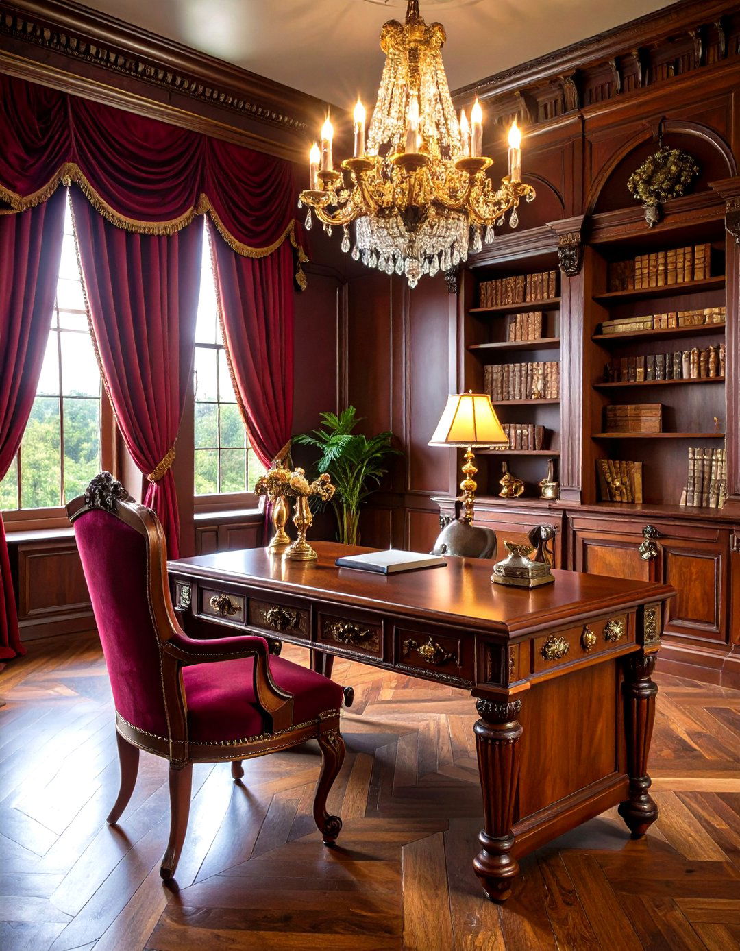Victorian Romantic Revival Office - 24 Home Office Ideas for Her