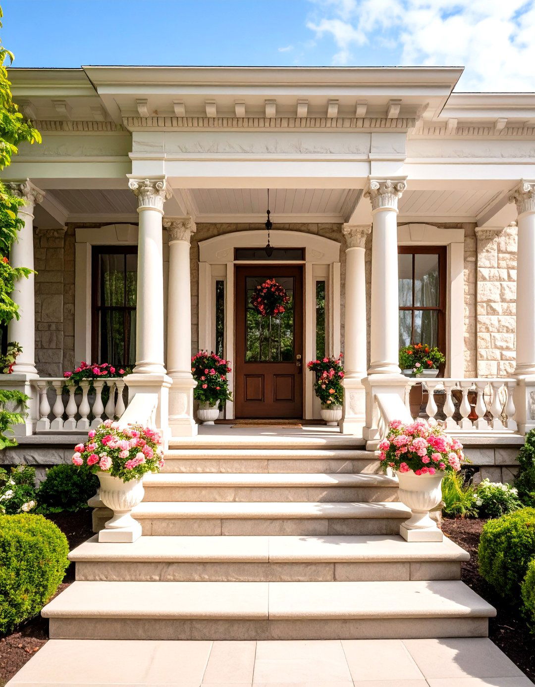 Victorian Stone Elegance - 24 Stone Porch Ideas