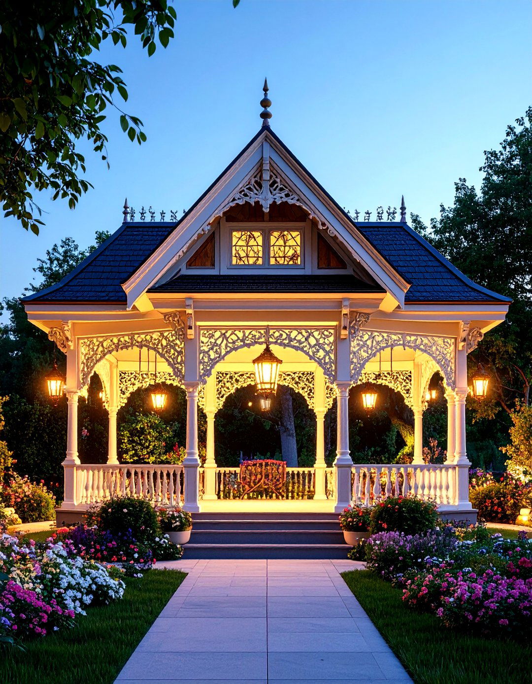 Victorian Style Pavilion - 24 Covered Patio Ideas