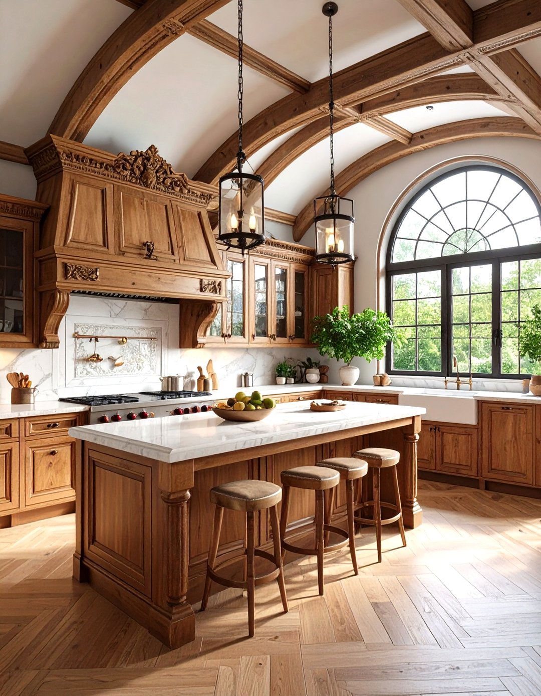 Victorian Vaulted Kitchen Revival - 24 Vaulted Ceiling Kitchen Ideas