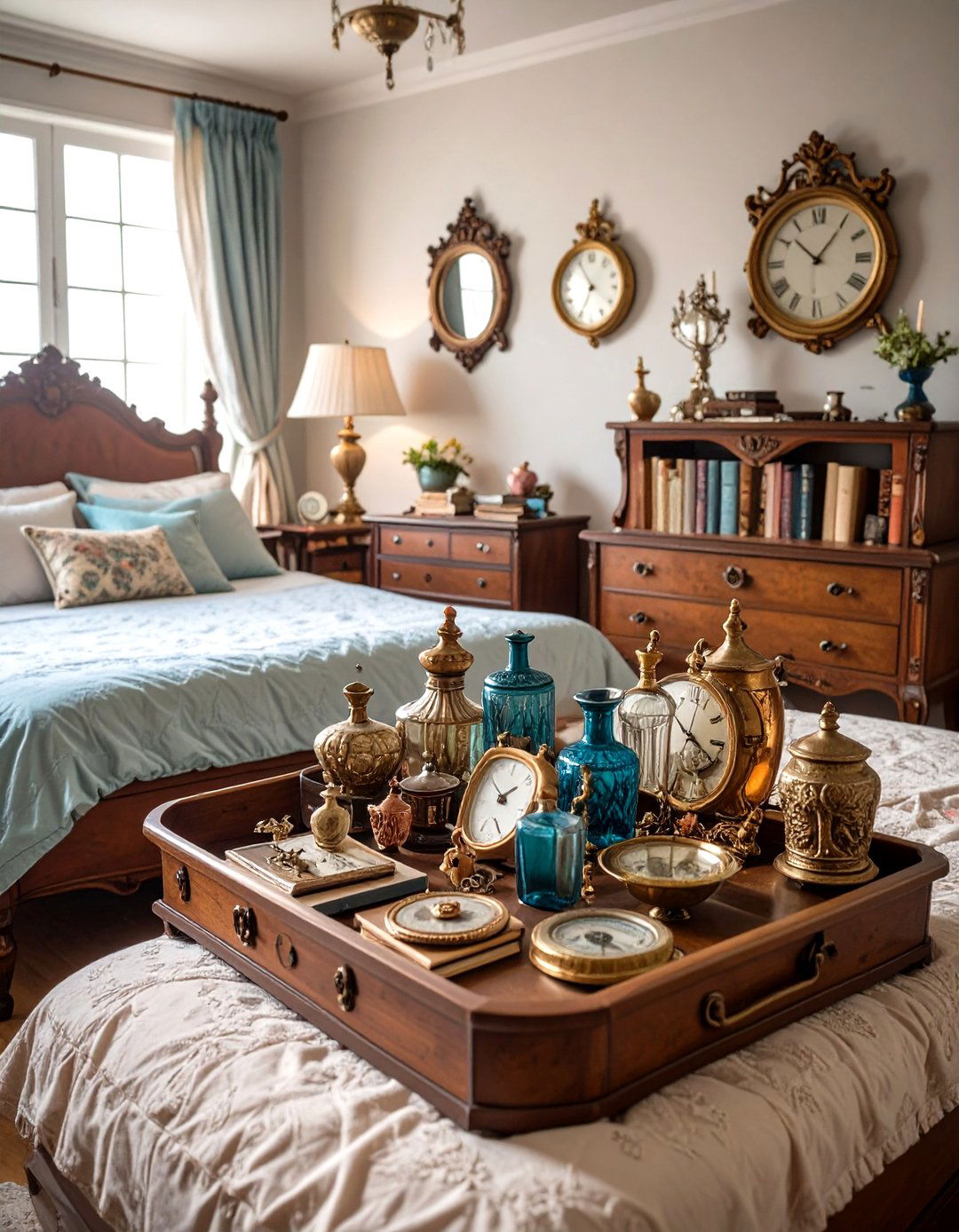 Vintage Accessory Curation - 24 Vintage Bedroom Ideas