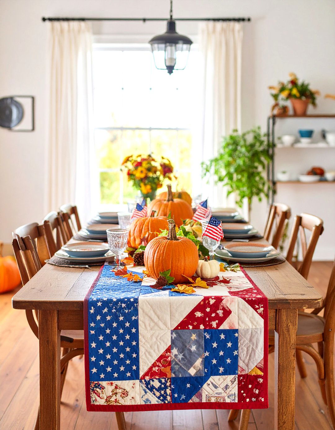 Vintage Americana Thanksgiving Table Setting - 24 Thanksgiving Table Settings