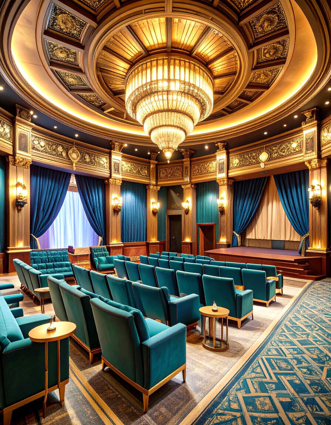 Vintage Art Deco Theater Style - 24 Home Theater Ideas