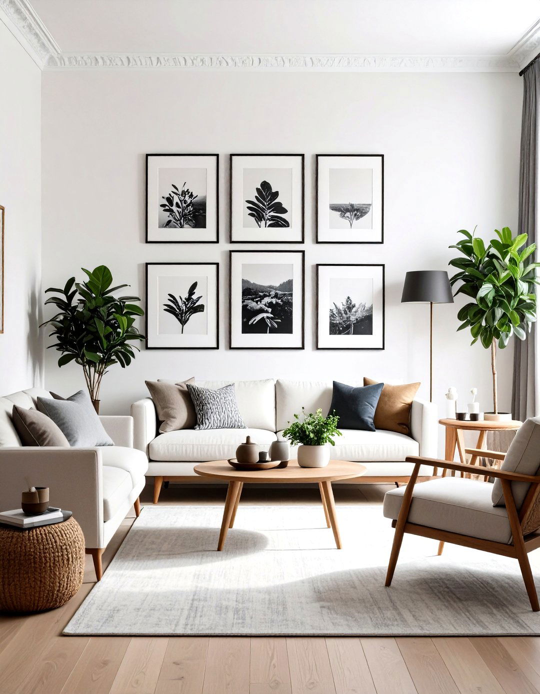 Vintage Art Print Collections - 24 Parisian-style Living Room Ideas