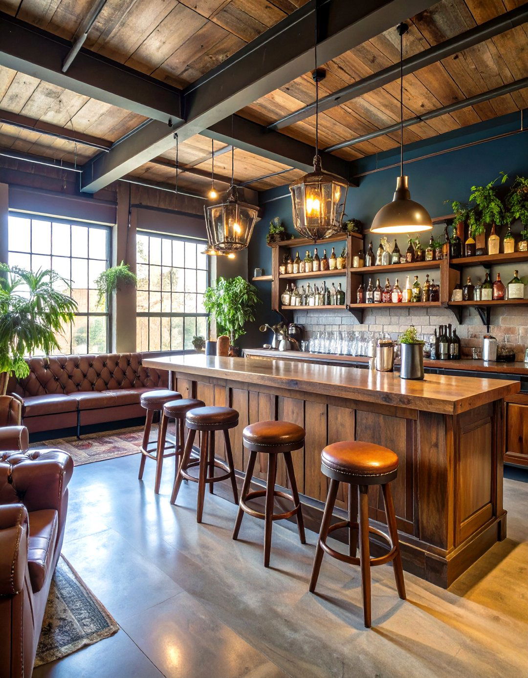 Vintage Bar and Lounge - 24 Garage Makeover Ideas