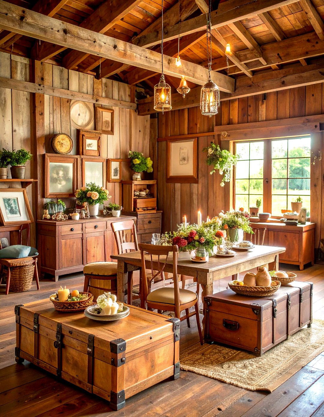 Vintage Barn Wedding with Antique Furniture - 24 Barn Wedding Ideas