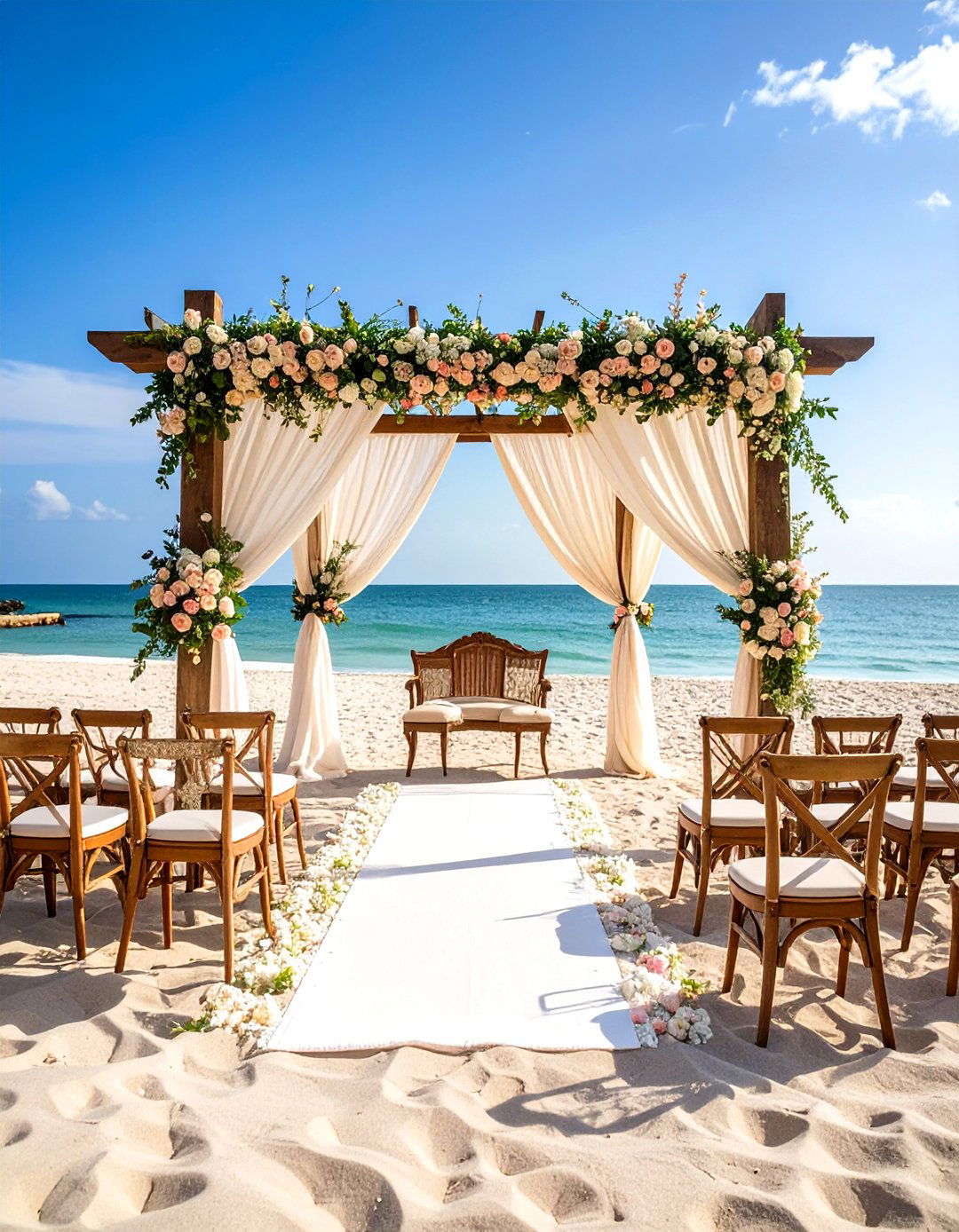 Vintage Beach Wedding with Antique Treasures - 24 Beach Wedding Ideas