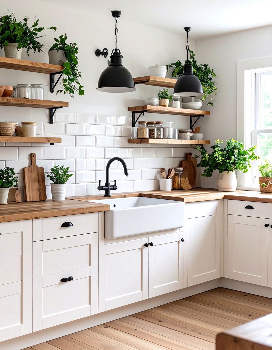 Vintage Beige Subway and Black Fixtures Kitchen - 24 black and beige kitchen ideas