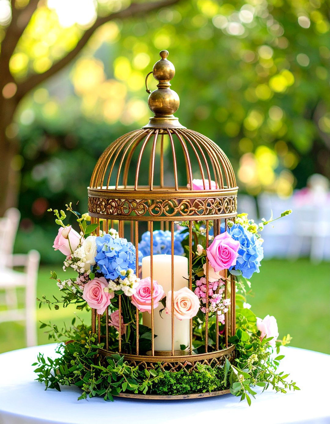 Vintage Birdcage Card Holder - 24 Wedding Card Box Ideas