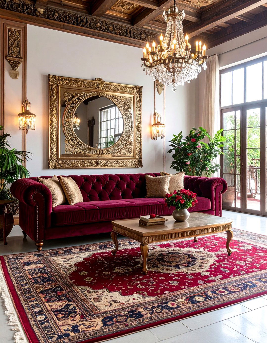 Vintage Bohemian Grandeur - 24 Colorful Boho Living Room Ideas