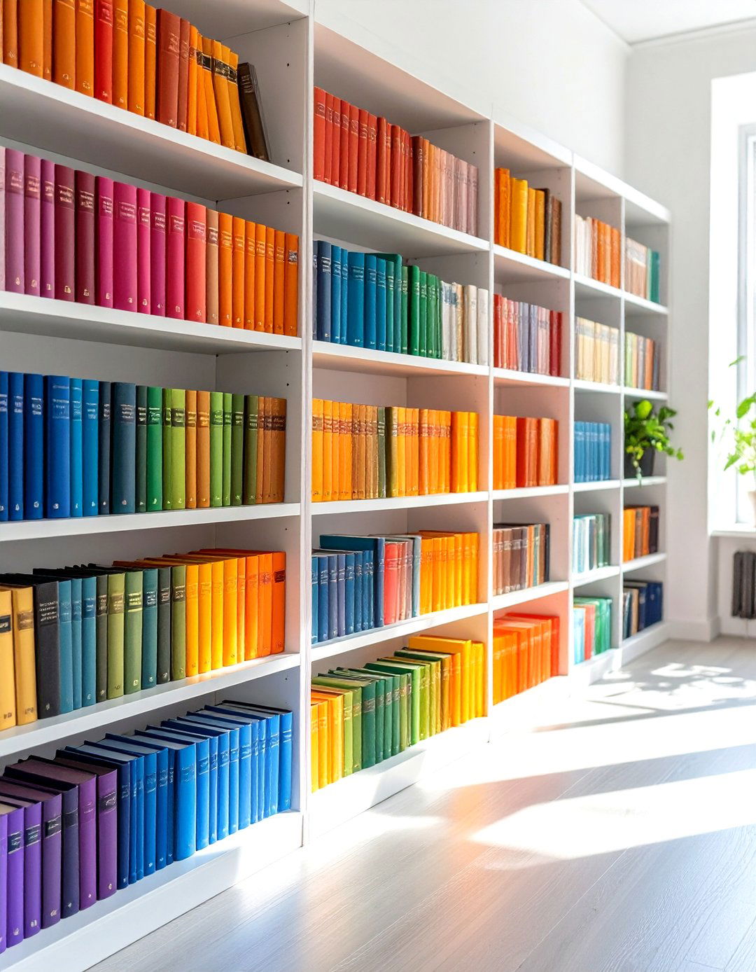 Vintage Book Spine Styling - 24 Spring Decor Ideas