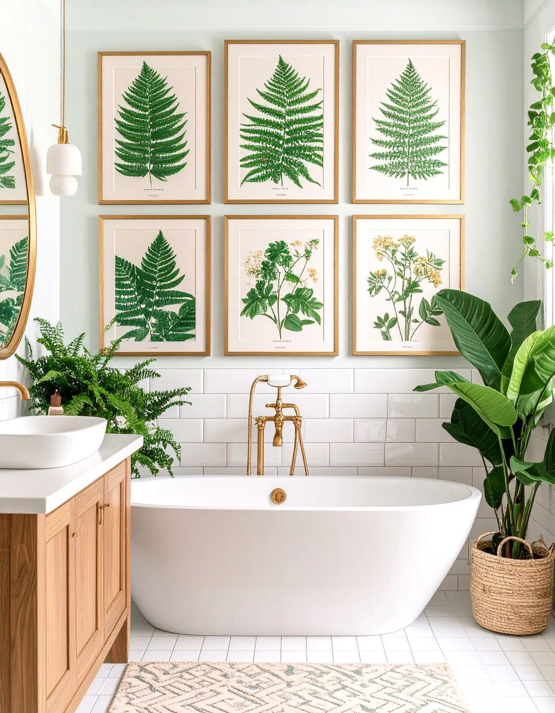 Vintage Botanical Print Gallery - 24 Bathroom Art Ideas